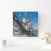 Kathedraal Christus de Savior in Moskou Vierkante Klok (Huis)