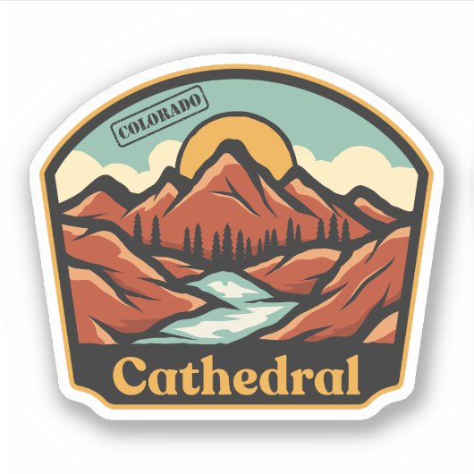 Kathedraal, Colorado Sticker (Voorkant)