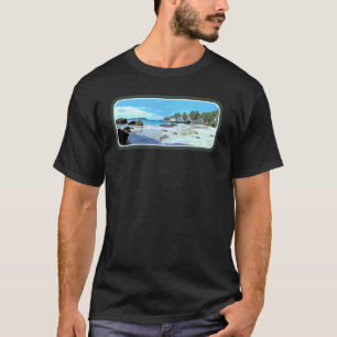 Kathedraal Cove Coromandel Nieuw-Zeeland Kiwi Stra T-shirt
