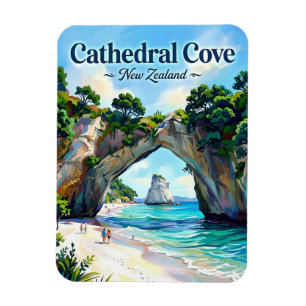 Kathedraal Cove Nieuw-Zeeland Magneet