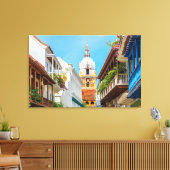 kathedraal en balkons canvas afdruk (Insitu (Woonkamer))