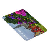 Kathedraal en bloemen Cobh Ierland Magnet Magneet (Rechterzijde)