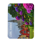 Kathedraal en bloemen Cobh Ierland Magnet Magneet (Verticaal)
