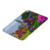 Kathedraal en bloemen Cobh Ierland Magnet Magneet (Linkerzijde)