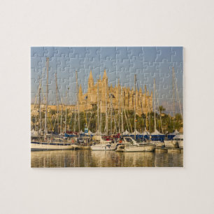 Kathedraal en marina, Palma, Mallorca, Spanje 2 Legpuzzel