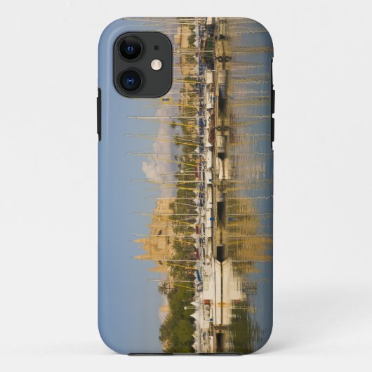 Kathedraal en marina, Palma, Mallorca, Spanje Case-Mate iPhone Case (Achterkant)