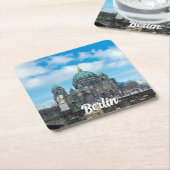 Kathedraal en tv-toren van Berlijn, Duitsland Kartonnen Onderzetters (Schuin)