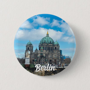 Kathedraal en tv-toren van Berlijn, Duitsland Ronde Button 5,7 Cm