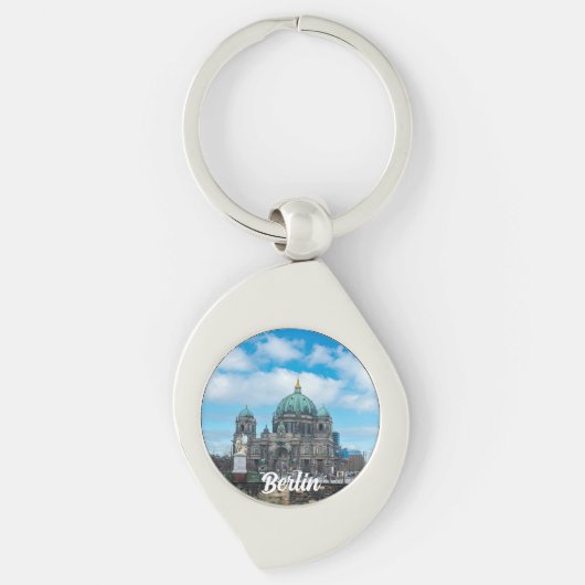 Kathedraal en tv-toren van Berlijn, Duitsland Sleutelhanger (Voorkant)