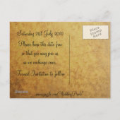 Kathedraal Fotolijst Save the Date Briefkaart (Achterkant)