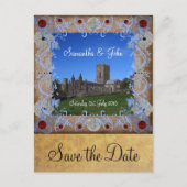 Kathedraal Fotolijst Save the Date Briefkaart (Voorkant)