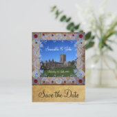 Kathedraal Fotolijst Save the Date Briefkaart (Staand voorkant)