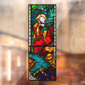 Kathedraal Fribourg St Catherine Glas in lood 1300 Raamsticker (Vel 2)