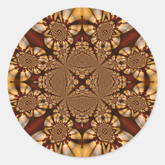 Kathedraal Glas in lood Windows White Candles Ronde Sticker