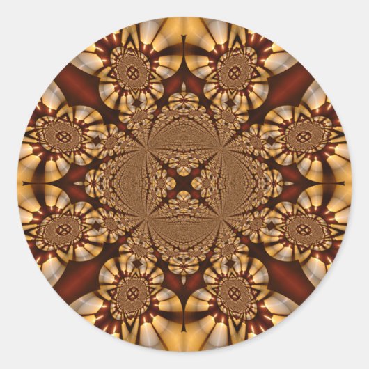 Kathedraal Glas in lood Windows White Candles Ronde Sticker (Voorkant)