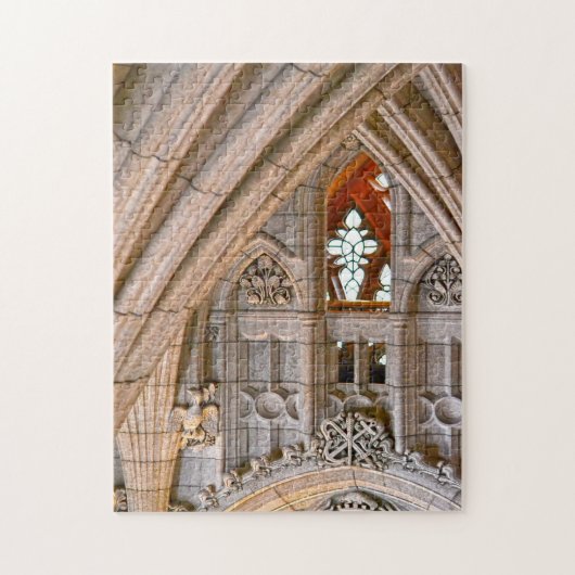 Kathedraal gotische kerk Ottawa. Legpuzzel (Verticaal)