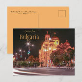 Kathedraal Hemelvaart van de Maagd Varna Bulgarije Briefkaart (Voorkant / Achterkant)