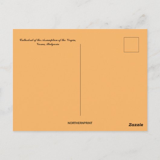 Kathedraal Hemelvaart van de Maagd Varna Bulgarije Briefkaart (Achterkant)