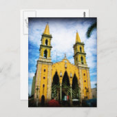 Kathedraal in het Briefkaart van de Mexicaanse ker (Voorkant / Achterkant)