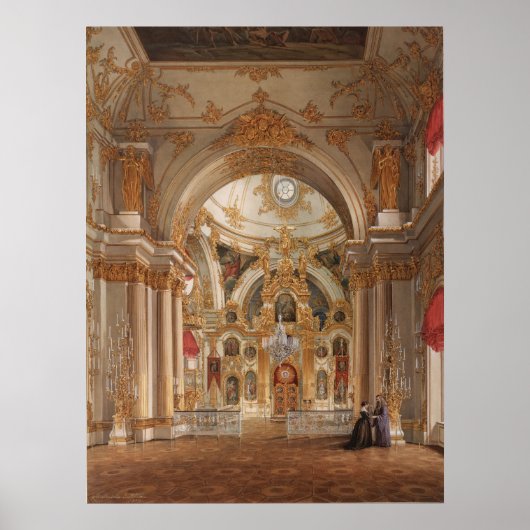 kathedraal in het winterpaleis poster (Voorkant)