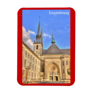 Kathedraal in Luxemburg reis souvenir Magneet