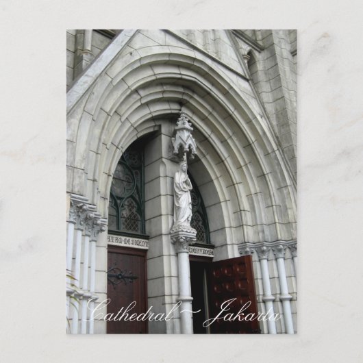 Kathedraal-kerk Jakarta Indonesië Briefkaart (Voorkant)