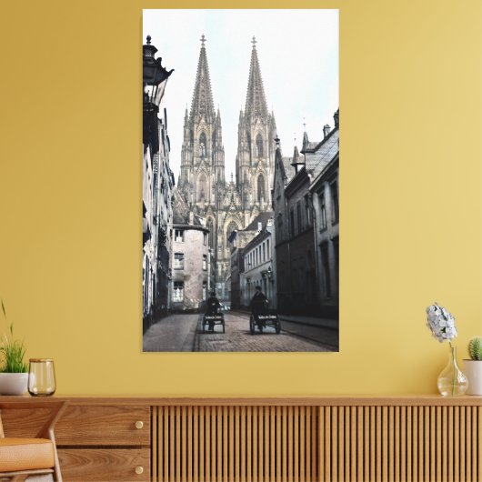 Kathedraal Kerk van St. Peter Cologne Duitsland 19 Canvas Afdruk (Insitu (Woonkamer))