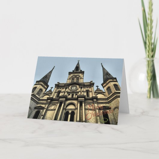 Kathedraal Kerst Kaart (Voorkant)
