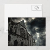 Kathedraal met dramatische hemel briefkaart (Voorkant / Achterkant)