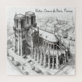 Kathedraal Notre-Dame de Paris, Frankrijk Legpuzzel