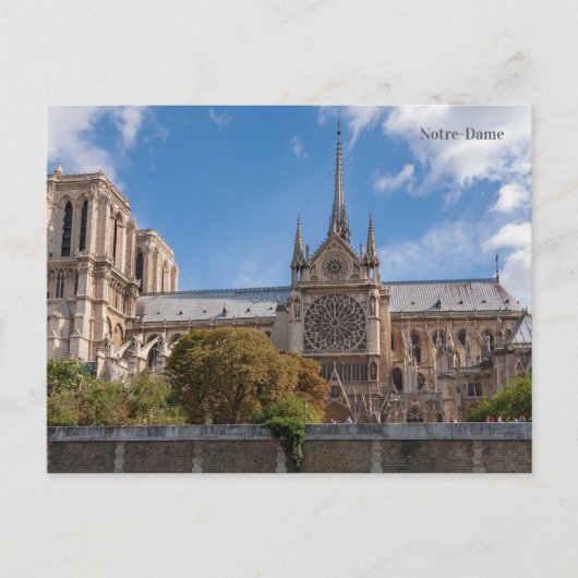 Kathedraal Notre-Dame Feestdagenkaart (Voorkant)