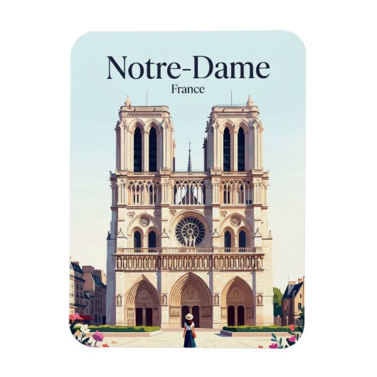 Kathedraal Notre-Dame Frankrijk Magneet (Verticaal)