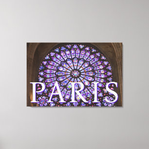 Kathedraal Notre-Dame   Parijs, Frankrijk Canvas Afdruk