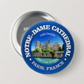 Kathedraal Notre Dame (Rd) Ronde Button 7,6 Cm (Voorkant /achterkant)