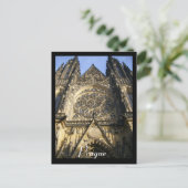 kathedraal praag briefkaart (Staand voorkant)
