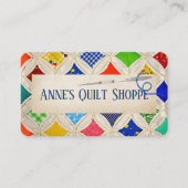 Kathedraal raam quilt ontwerp met naald visitekaartje (Voorkant)