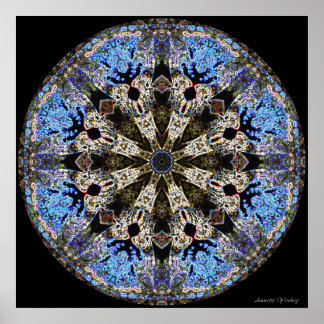Kathedraal raam van de smet-Glass Mandala Poster