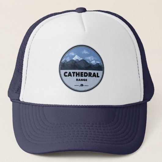Kathedraal Range California Kamperen Trucker Pet (Voorkant)