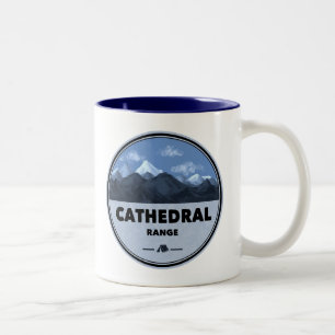 Kathedraal Range California kamperen Tweekleurige Koffiemok