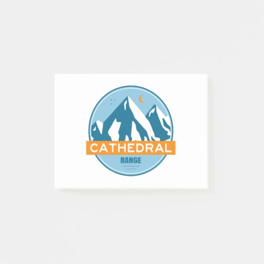 Kathedraal Range Californië Post-it® Notes (Voorkant)
