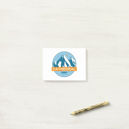 Kathedraal Range Californië Post-it® Notes (Op bureau)