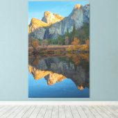 Kathedraal reflecties canvas afdruk (Insitu (Houten vloer))