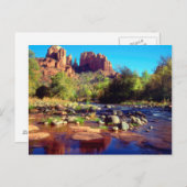 Kathedraal Rock reflecterend in Oak Creek Briefkaart (Voorkant / Achterkant)