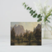 Kathedraal Rocks, Yosemite Valley door Bierstadt Briefkaart (Staand voorkant)
