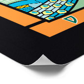 Kathedraal Roos Poster (Hoek)