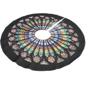kathedraal rosetglas van gekleurd glas kerstboom rok (Gekanteld)