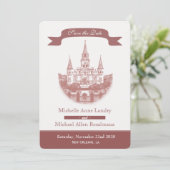 Kathedraal Save the Date Kaart (Staand voorkant)