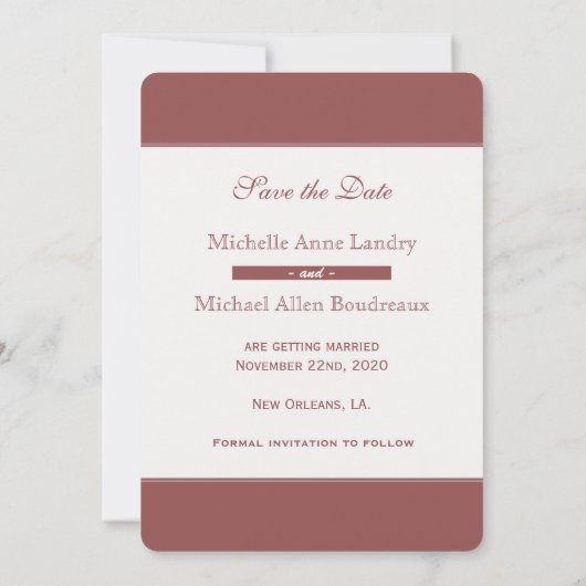 Kathedraal Save the Date Kaart (Achterkant)