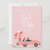 Kathedraal Save the Date Uitnodiging voor een brui (Voorkant)