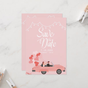 Kathedraal Save the Date Uitnodiging voor een brui